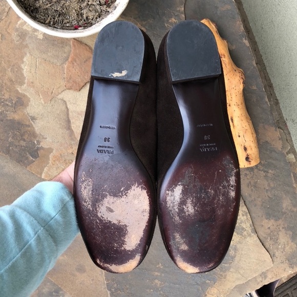 Prada Suede Grommet Flats - Picture 6 of 7